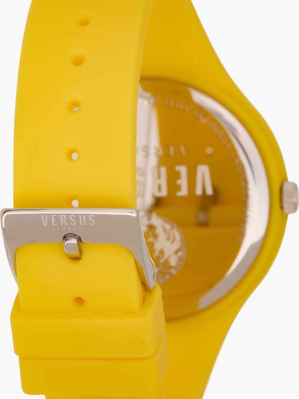 Versus Versace Unisex Yellow Silicone Lion Watch and Coin Pouch Set - Picture 3 of 9